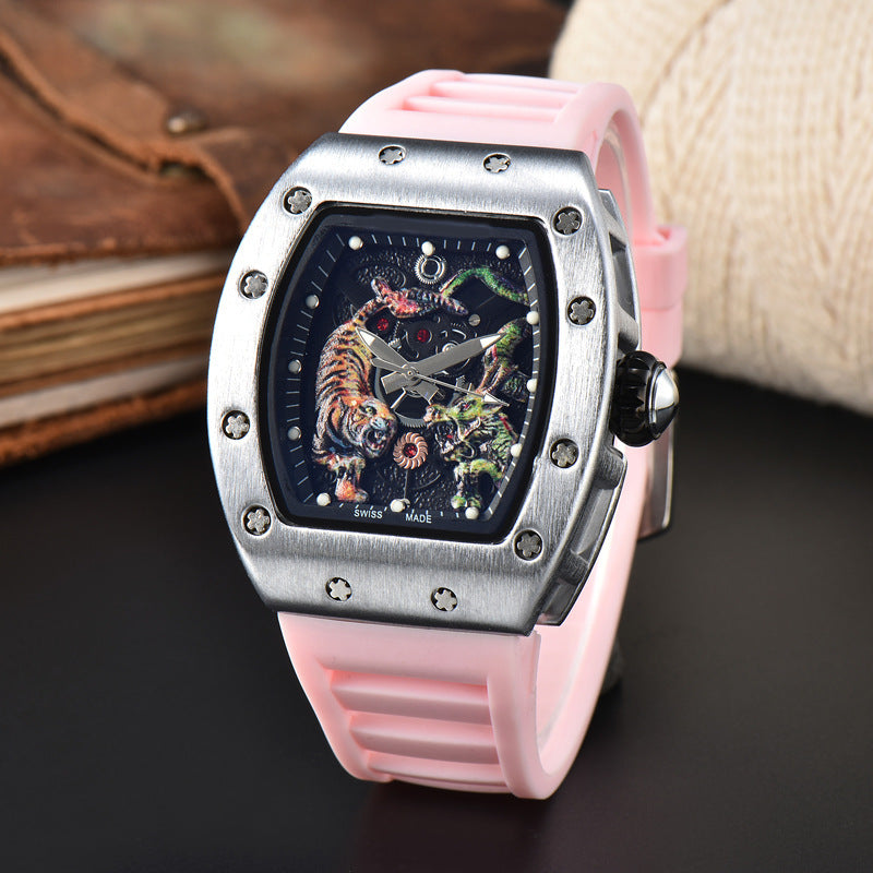 Men's dragon tiger quartz watch, view 15 - MRSLM
