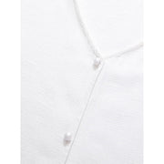 V-neck long-sleeve blouse, view 7 - MRSLM