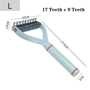 double-sided pet deshedding brush, view 2 - MRSLM