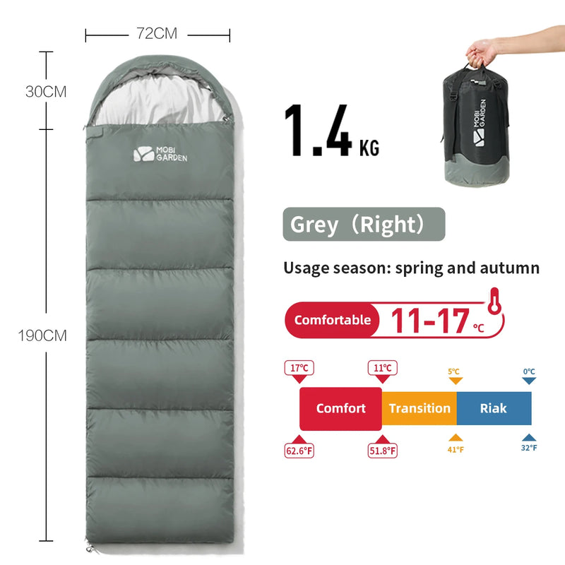 portable camping sleeping bag, view 3 - MRSLM