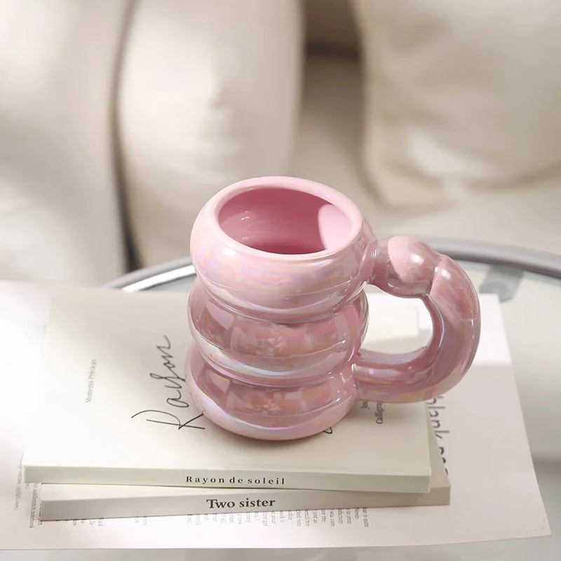 ceramic bubble coffee cup, view 5 - MRSLM