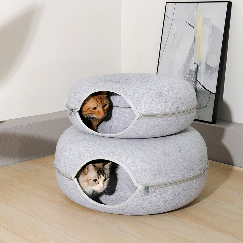 Donut cat bed and tunnel, view 11 - MRSLM