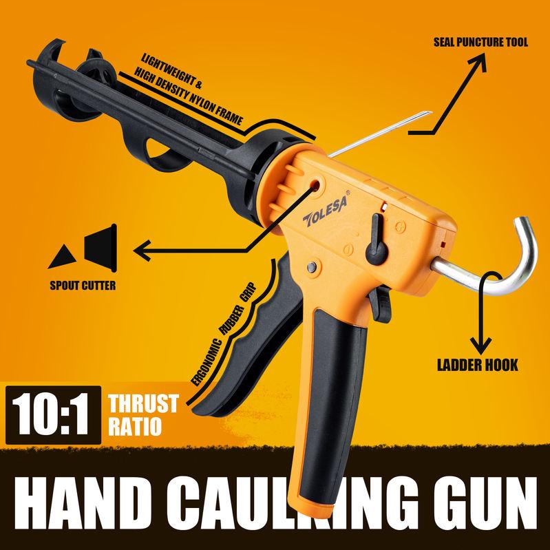 non-drip caulking gun, view 3 - MRSLM