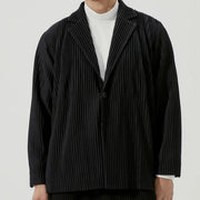 men's slim fit pleated blazer - MRSLM