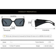 fashion square sunglasses, view 14 - MRSLM
