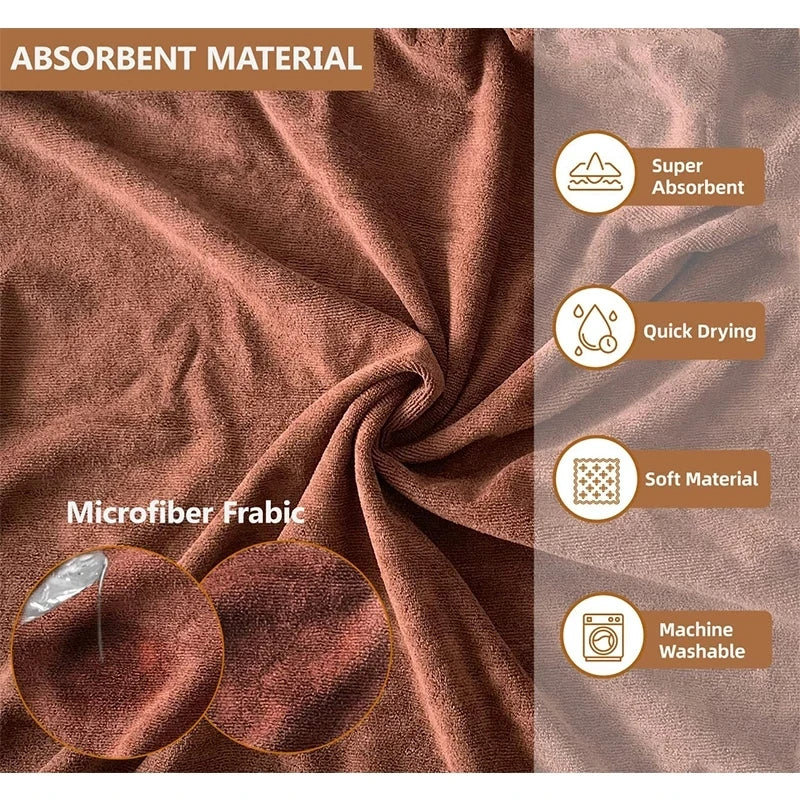 Microfiber dog bathrobe towel, view 12 - MRSLM