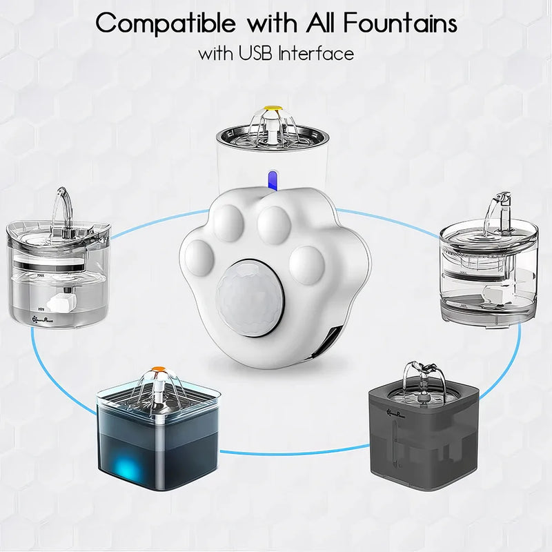 Smart motion sensor for automatic pet fountain, view 4 - MRSLM