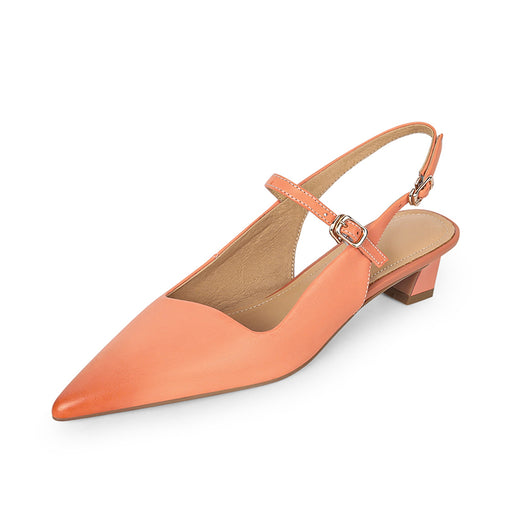 genuine leather high heel sandals, view 3 - MRSLM