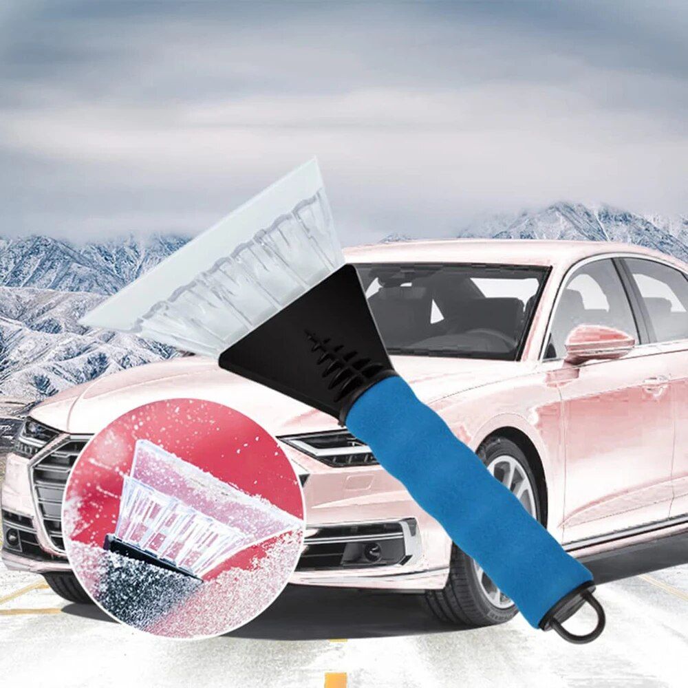 Quick Clean Ice Scraper & Snow Brush for Cars