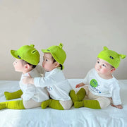 green cartoon baby hat, view 7 - MRSLM