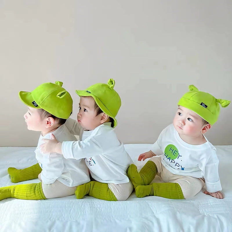 green cartoon baby hat, view 7 - MRSLM