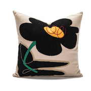 poppy embroidered cushion cover, view 7 - MRSLM