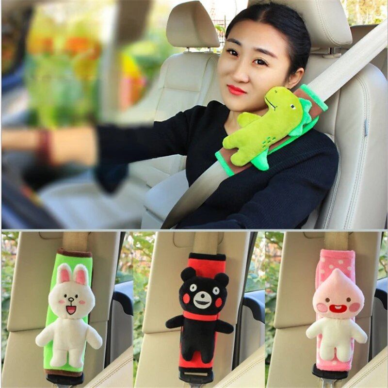 cartoon animal seatbelt cover, view 12 - MRSLM