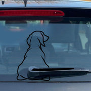 wagging dog tail car wiper decal, view 5 - MRSLM