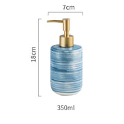 nordic-style ceramic soap dispenser set, view 2 - MRSLM