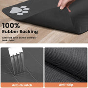 absorbent pet feeding mat with waterproof rubber backing, view 8 - MRSLM