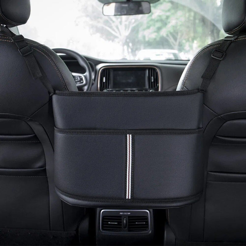 PU leather car seat organizer, view 5 - MRSLM