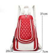 Women's vintage PU leather backpack, view 9 - MRSLM