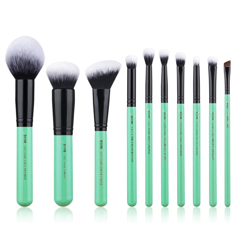 10-piece citrus makeup brush set, view 2 - MRSLM