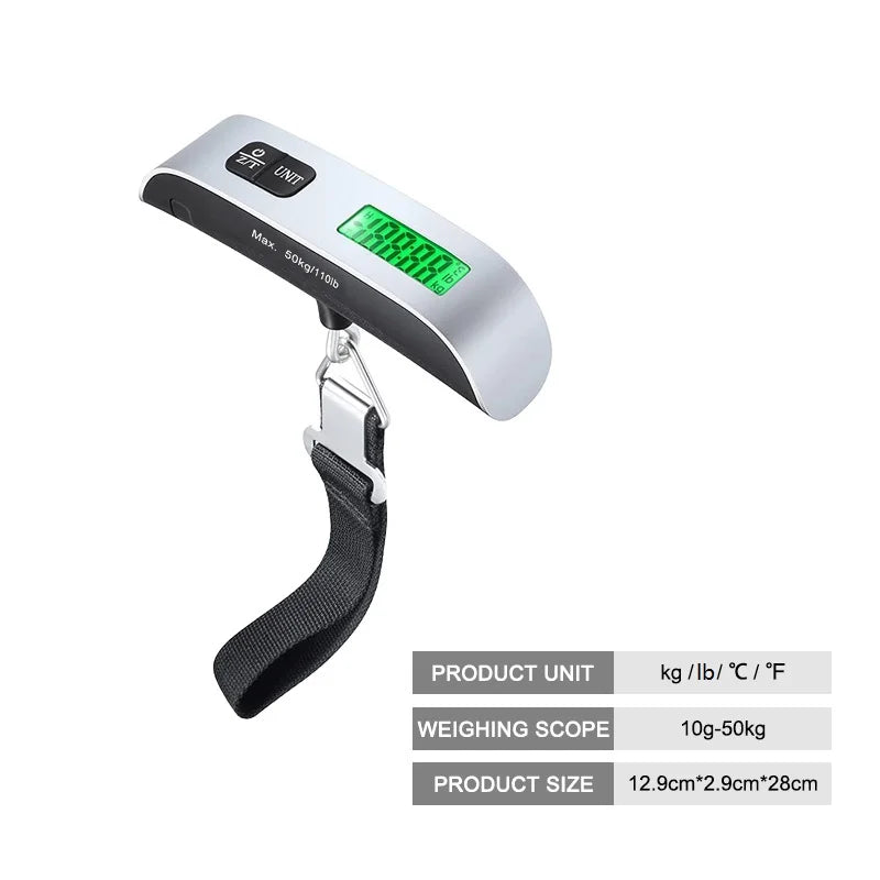 digital luggage scale, view 7 - MRSLM