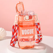 leak-proof kids water bottle with straw, view 4 - MRSLM