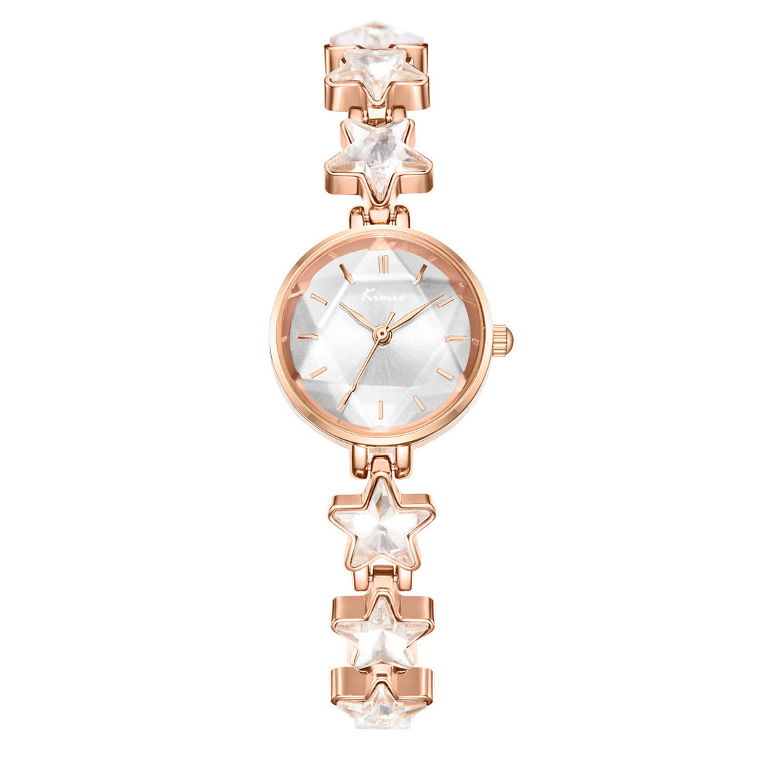 Bracelet Watch Ladies Stretch Buckle Light Luxury Rose Gold Quartz