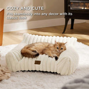Warm plush cat and dog bed, view 3 - MRSLM