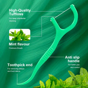 mint fresh portable dental floss sticks, view 8 - MRSLM
