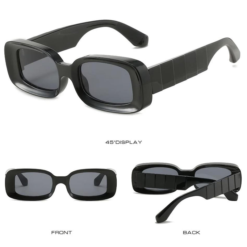 Clear plastic retro sunglasses, view 16 - MRSLM
