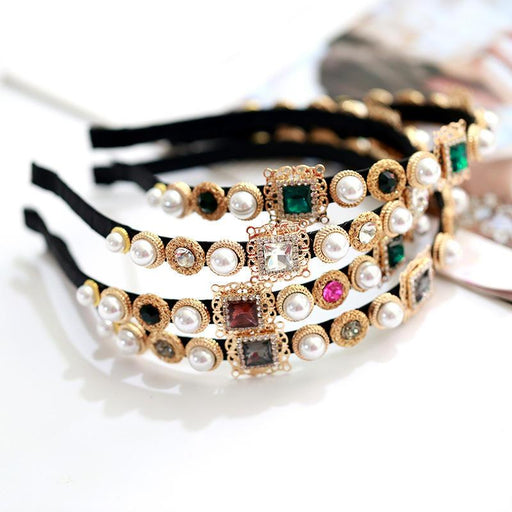 rhinestone and pearl headband - MRSLM