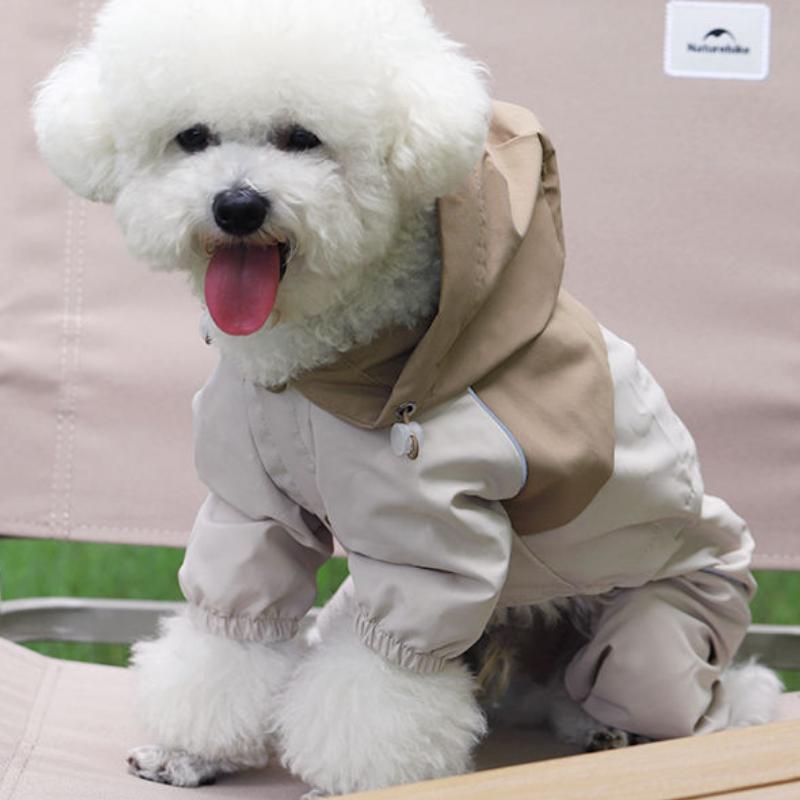 Capa de chuva impermeável para cães de raças pequenas