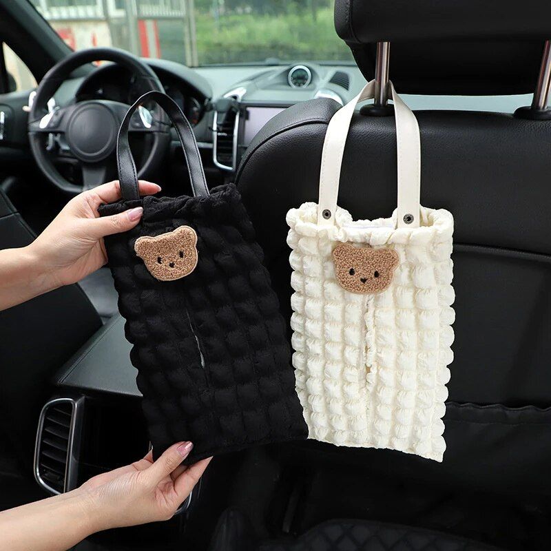 cartoon bear car tissue holder, view 8 - MRSLM