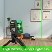 2-line self-leveling laser level with tripod, view 7 - MRSLM
