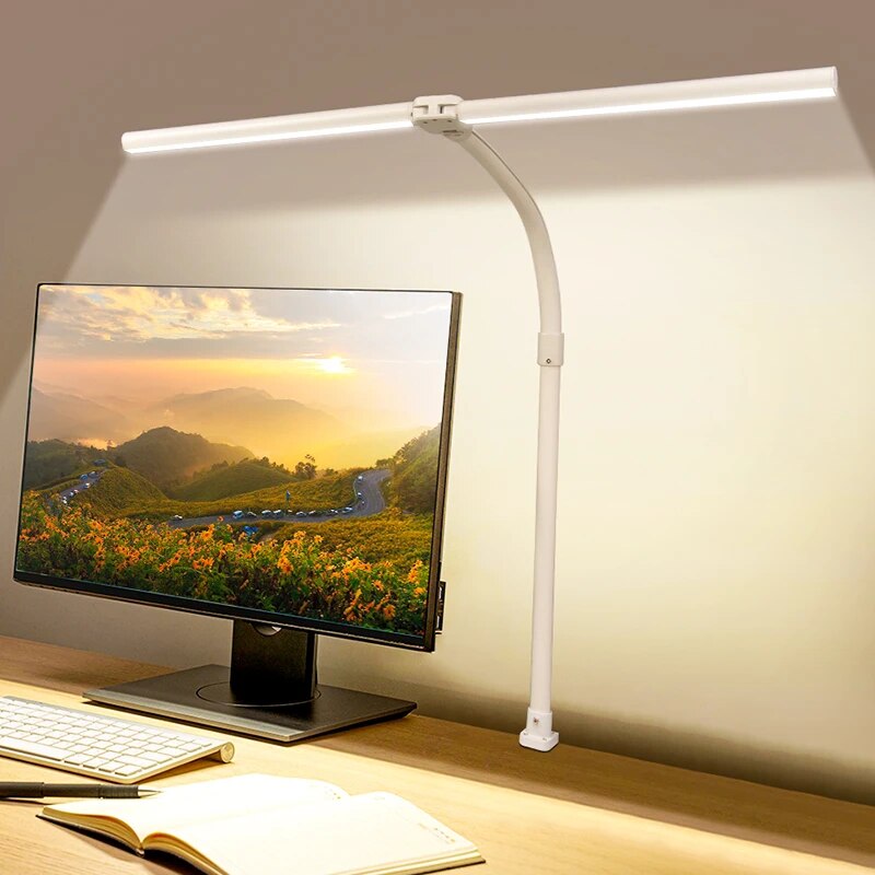 double head LED desk lamp, view 5 - MRSLM
