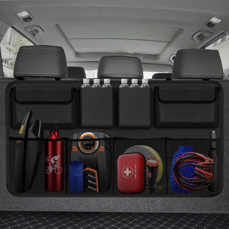 hanging car trunk organizer, view 3 - MRSLM