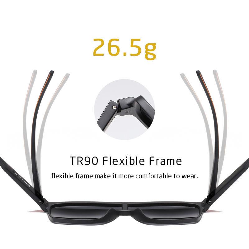 polarized square sunglasses, view 9 - MRSLM
