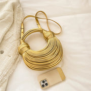 handwoven noodle shoulder bag, view 7 - MRSLM