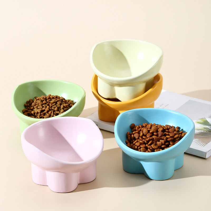 ceramic elevated cat and dog bowls, view 9 - MRSLM