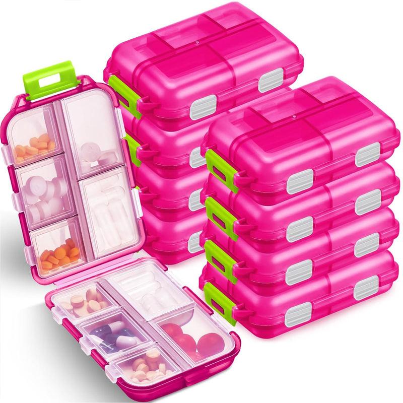Reise-Pillenorganizer, tragbare Pillendose mit 10 Fächern