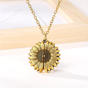 Sunflower pendant necklace, view 5 - MRSLM
