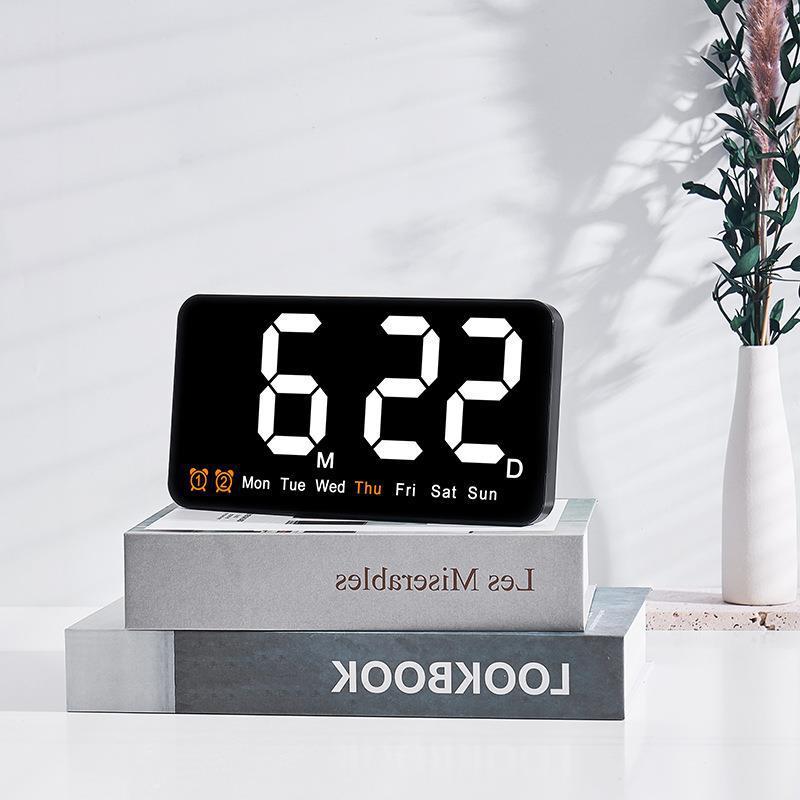 hanging alarm clock with temperature, view 3 - MRSLM