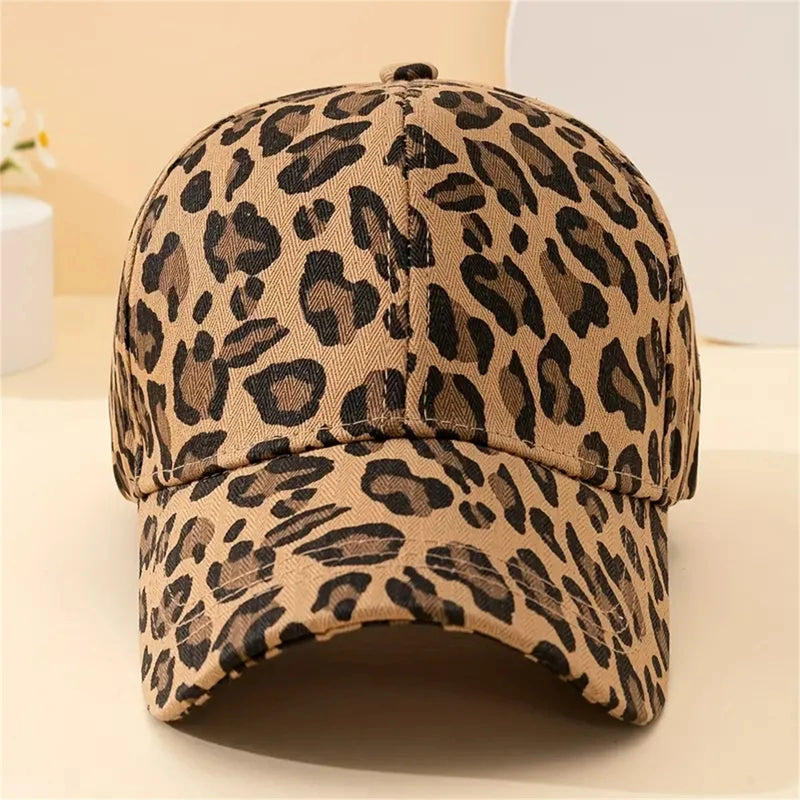 leopard print baseball cap, view 4 - MRSLM