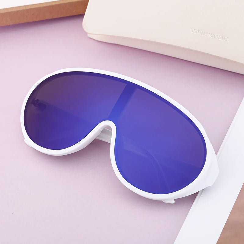 oversized shield sunglasses, view 13 - MRSLM