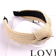 solid color knotted headband, view 8 - MRSLM