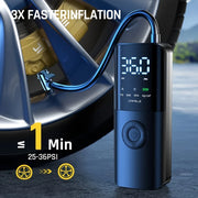 wireless car air compressor, view 3 - MRSLM