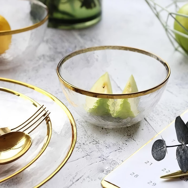 nordic glass dinner plates set, view 10 - MRSLM