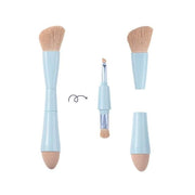 4-in-1 detachable makeup brush set, view 3 - MRSLM