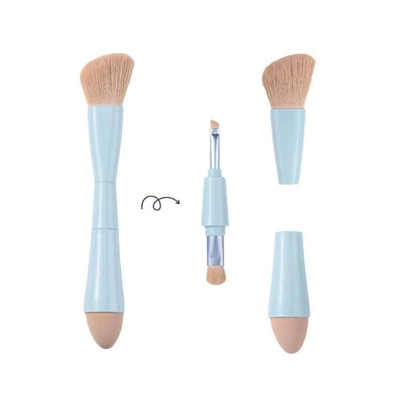 4-in-1 detachable makeup brush set, view 3 - MRSLM