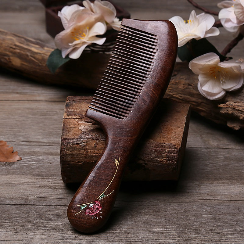natural sandalwood comb, view 4 - MRSLM