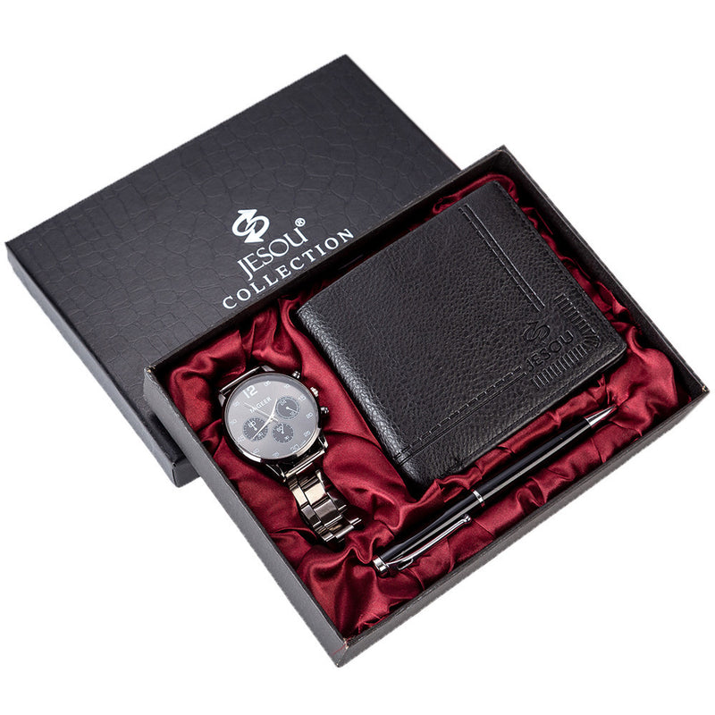 men's gift set watch wallet pen, view 6 - MRSLM